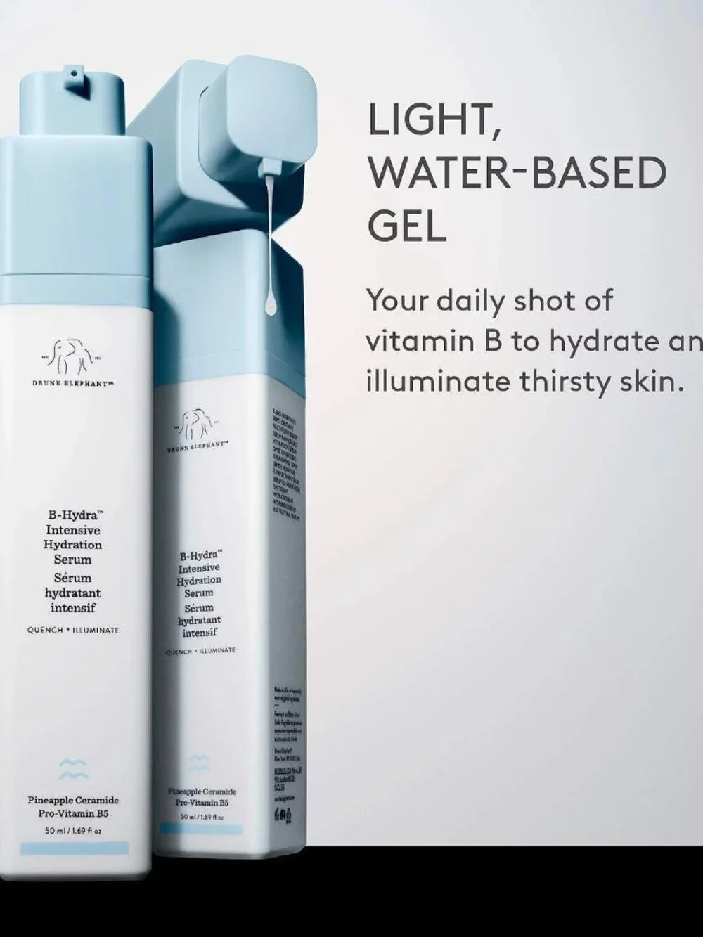 Drunk Elephant B-Hydra Intensive Hydration Serum Hyalu 1.69 Fl Oz